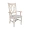International Concepts Double X-Back Chair with Arms, Unfinished CI-20A - alternate 3